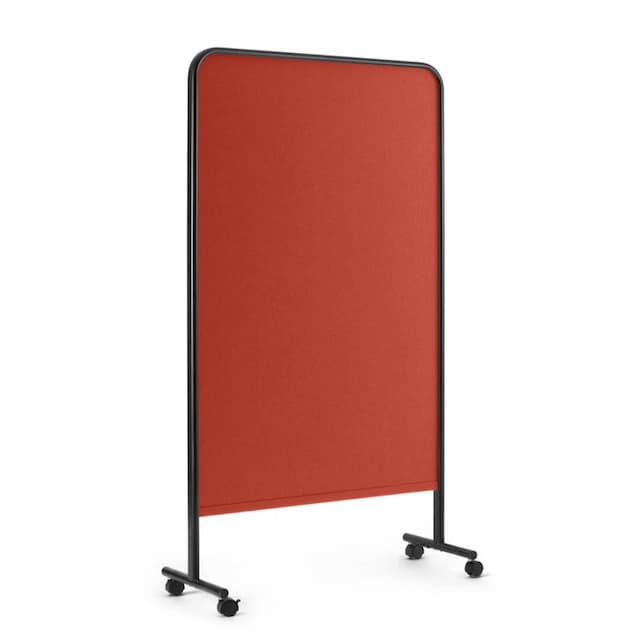 Goal Fabric Pinboard, 39x67H, Black + Brick