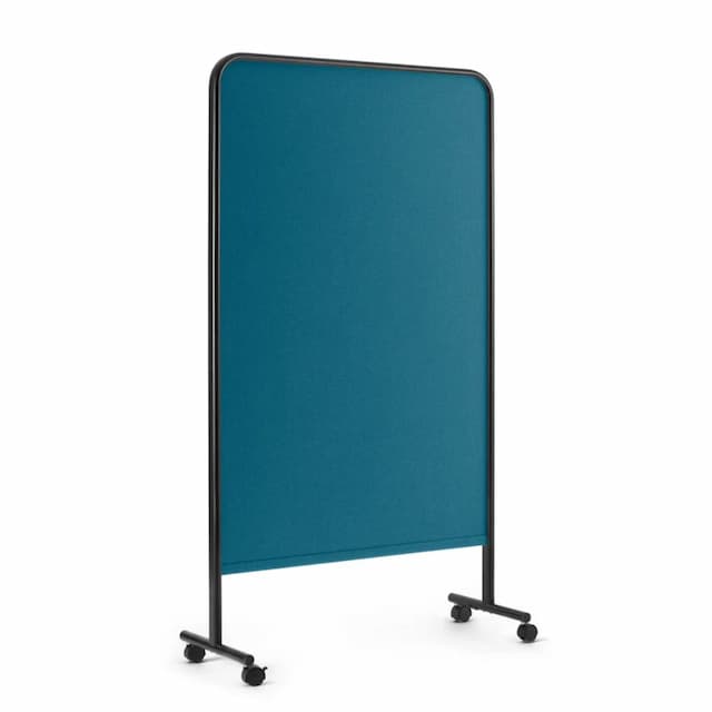 Goal Fabric Pinboard, 39x67H, Black + Teal