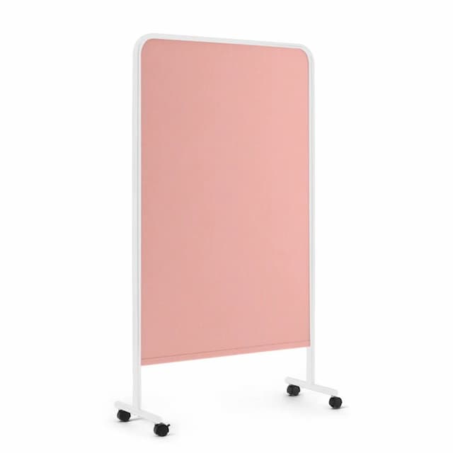 Goal Fabric Pinboard, 39x67H, White + Blush