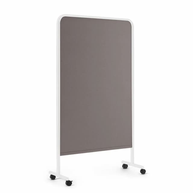 Goal Fabric Pinboard, 39x67H, White + Gray
