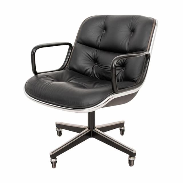 Pollock Executive Chair (Black/Chrome)