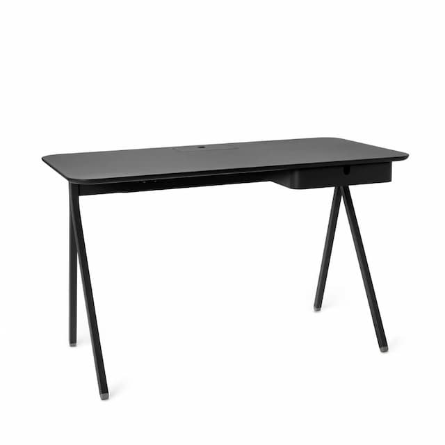 Key Desk, 40x24", Black + Black