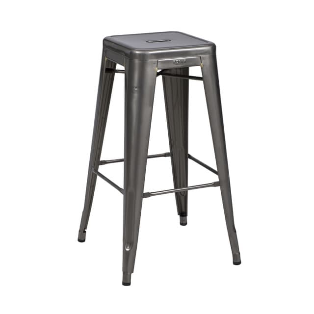 H75 Stool Indoor Raw Steel