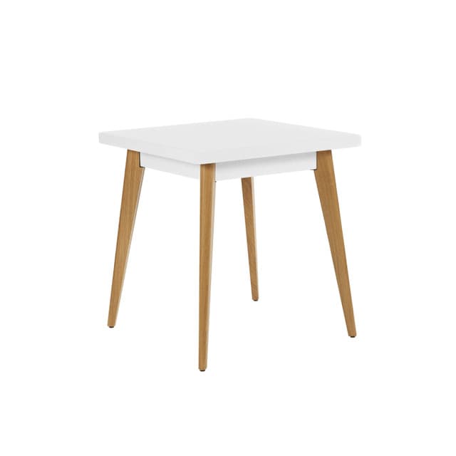 55 Table 70x70 cm Outdoor Painted with Wood Legs
