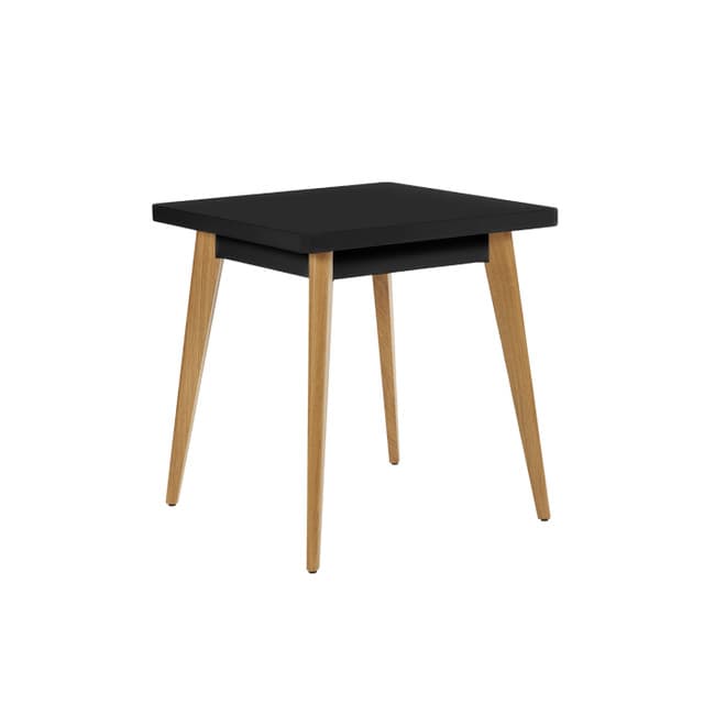 55 Table 70x70 cm Outdoor Painted with Wood Legs