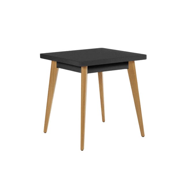55 Table 70x70 cm Outdoor Painted with Wood Legs