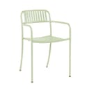Patio Slatted Dining Chair Outdoor Painted