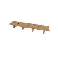 Rectangular Conference 48 X216 w/Column Base x4