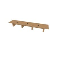 Rectangular Conference 48 X228 w/Column Base x4