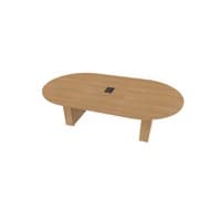 Racetrack Table 48X96 w/Column Base 