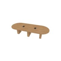  Racetrack Table 48 X120 w/Column Base 