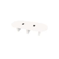  Racetrack Table 60 X120 w/Column Base 