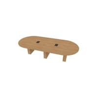  Racetrack Table 60 X120 w/Column Base 