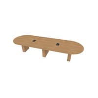  Racetrack Table 48 X144 w/Column Base 