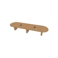  Racetrack Table 48 X168 w/Column Base 