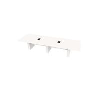  Conference Table Rectangular, Radius Corners 48 X168 w/Column Base 