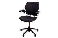 Humanscale Freedom Low Back - Black Fabric Pads - Graphite Frame