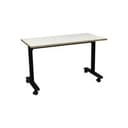 Used 24×47 In Training Table with White Board Surface, White