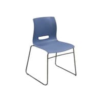Casper Used Stack Chair, Blue