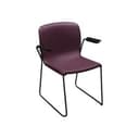 Used Stack Chair, Purple Plum