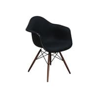 Herman Miller Eames Used Molded Fiberglass Armchair, Black Pattern