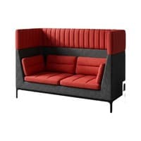 Allermuir Haven 2 Seat Lounge (Charcoal/Red)