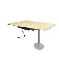 7' Trapezoid Bar-Height Meeting Table