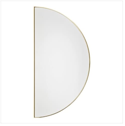 Mirror - 1/2 Circle, Gold