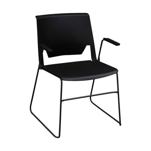 'Very' Stack Chair on Sled Base & with Arms