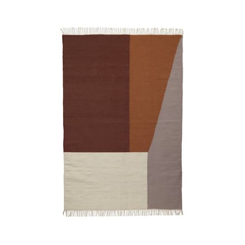 Kelim Rug, Borders - Small w/ rug pad