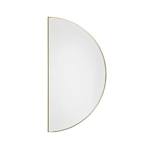 Mirror - 1/2 Circle, Gold