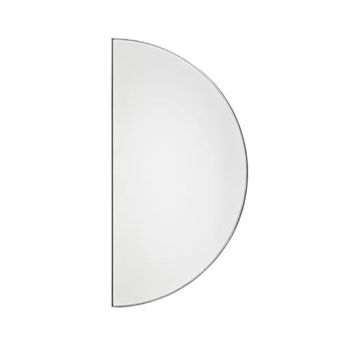 Mirror - 1/2 Circle, Silver