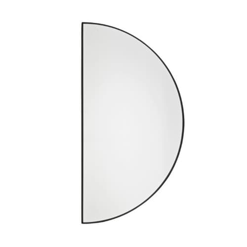 Mirror - 1/2 Circle, Black