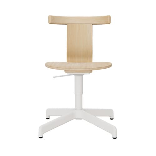Jiro Swivel Chair - Natural - White Base