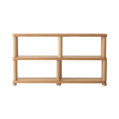 Offset Shelf Small Natural - 2 Tiers