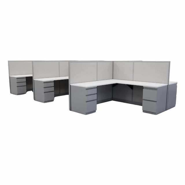 Remanufactured Avenir 53H 6X6 6-PACK Workstations