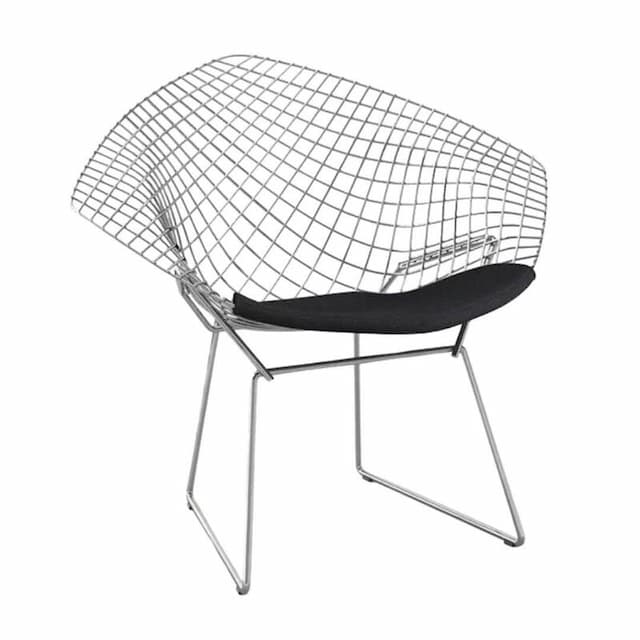 Bertoia Diamond Lounge Chair with Seat Cushion