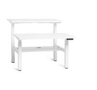 'Series L' Height-Adjustable Double Desk for 2-47"Wide