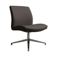 Source International Defign Mid Back Lounge Chair (Brown/Chrome)