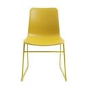 NaughtOne Polly Sled Base Stack Chair (Yellow)