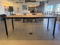 Bar-Height Mobile Collaboration Table