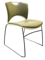 SitOnIt OnCall Upholstered Multipurpose Chair (Green/White)