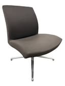Source International Defign Mid Back Lounge Chair (Brown/Chrome)