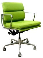 Herman Miller Eames Soft Pad, Management Height Chair (Neon/Chrome)