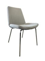 Keilhauer Cahoots Armless Side Chair (Light Grey/Chrome)