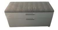 Steelcase 2H Combo Lateral File with a Gray Cushion Top