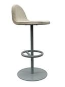 OFS Light Gray Fabric Bar Height Stools (Light Gray/Silver)
