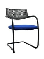 Vitra Visavis Cantilever Chair (Blue/Black)