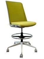 Global Prefer Armless Height Adjustable Stool (Green/White)