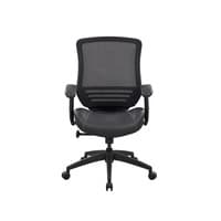 Sterling Plus Size Mesh Back Task Chair with PU Leather Seat
